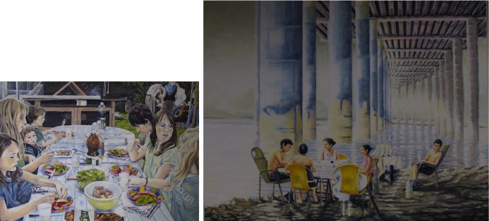 Der Hase beneidet das Lamm nicht 50/70 cm Öl auf Leinwand 2010 China verliert seine Kultur NZZ 80/100 cm Öl auf Leinwand 2011