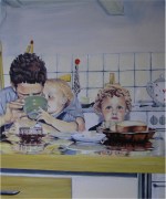 Kaffekacheli Hohberg 1971 60/50 cm Öl auf Leinwand 2010